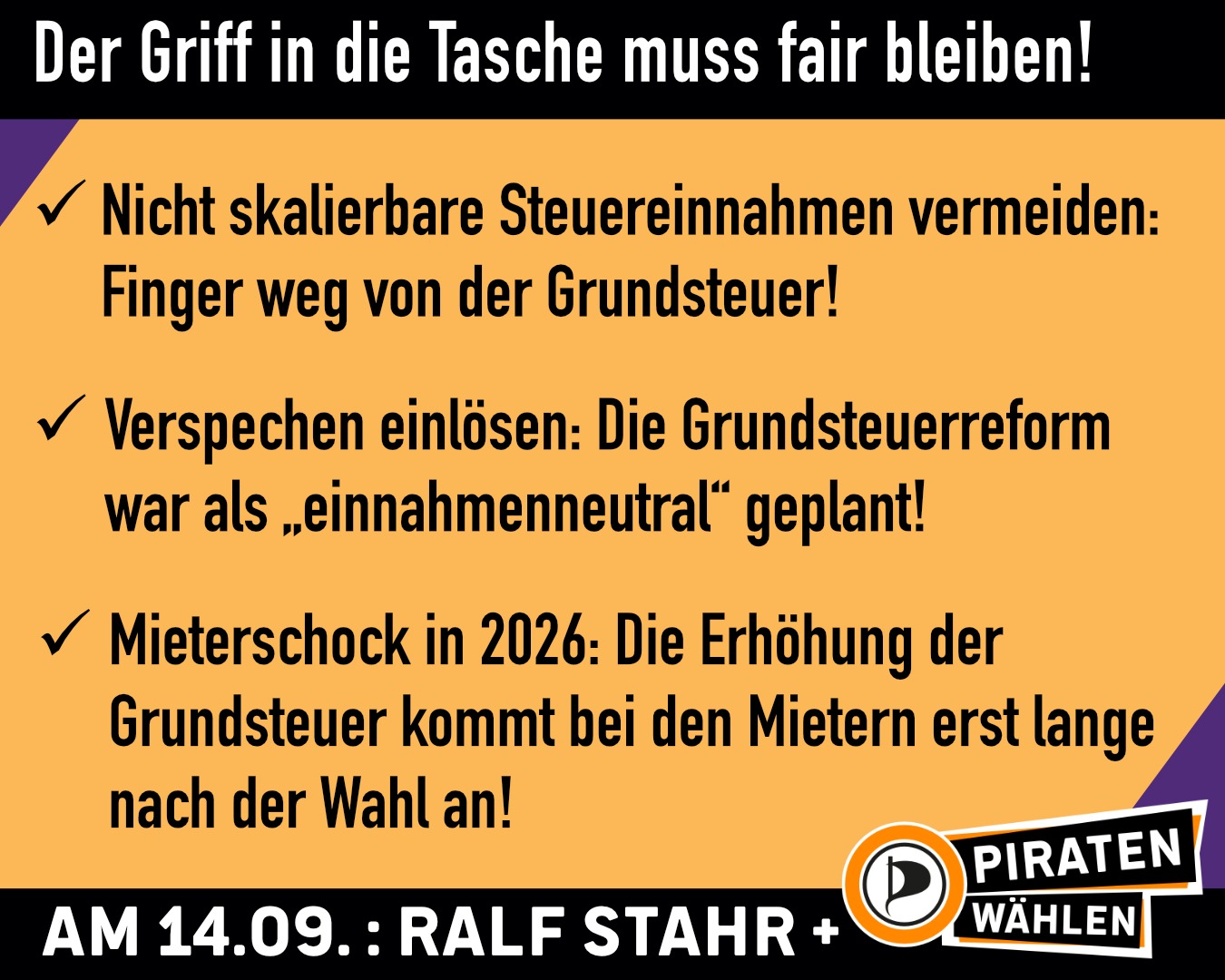 Grundsteuer: Der Griff in die Tasche muss fair bleiben
